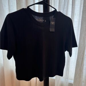 Abercrombie & Fitch Black Crop Top